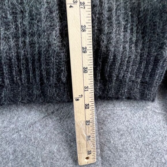 Roberto Collina Sweater Womens M Gray Ombre Mohair Wool Blend Knit Pullover Soft - Picture 7 of 13